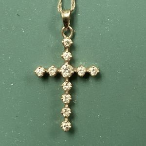 14k gold 2ct diamond necklace